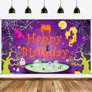 Witch Happy Birthday Banner